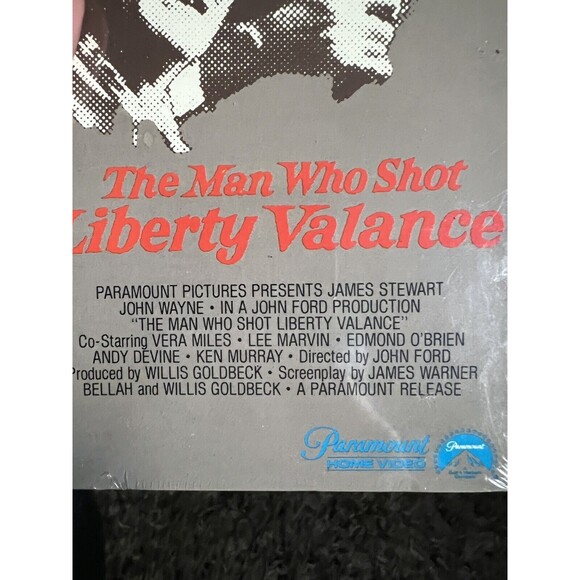 The Man Who Shot Liberty Valance VHS SEALED Watermarks Paramount NO BARCODE 1979 - Picture 6 of 8